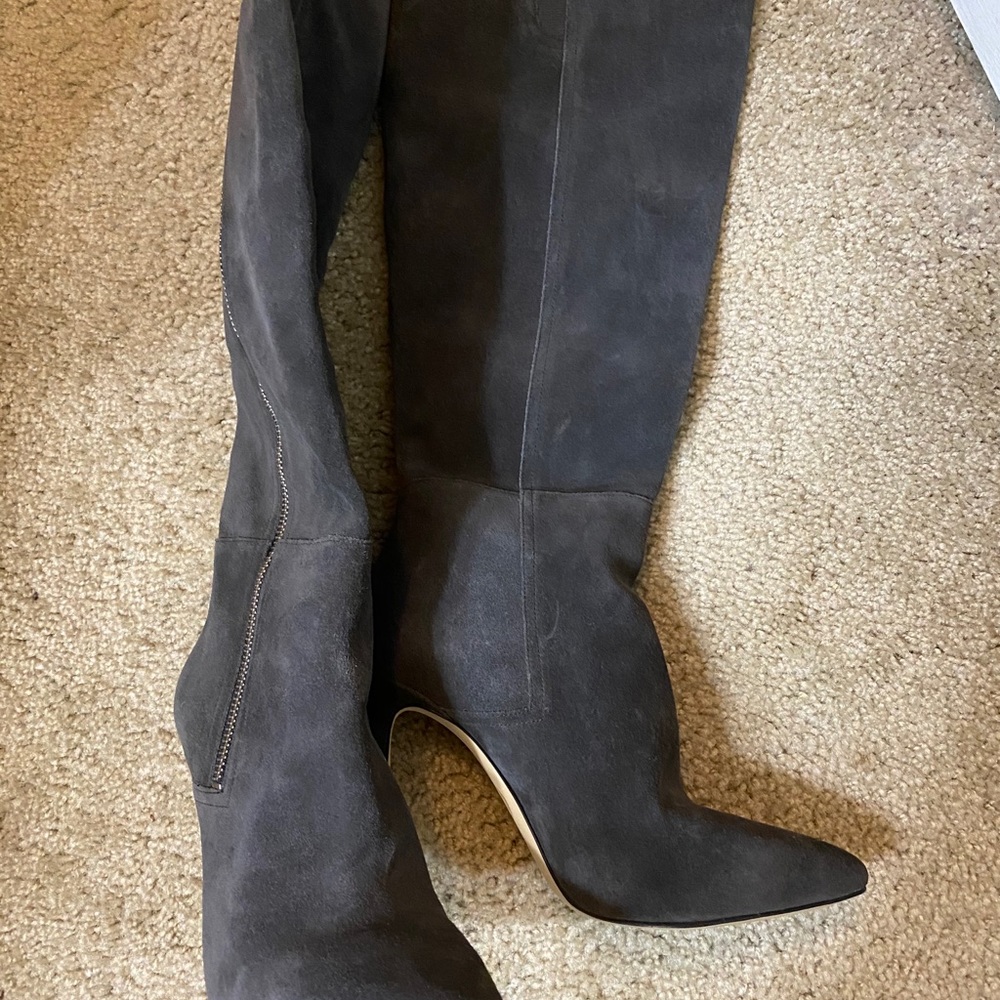 Michael Kors gray suede boots - Picture 2 of 6